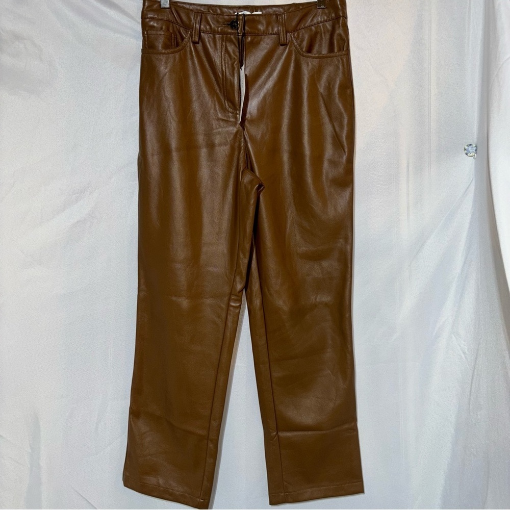 Maison d’ Ame’lie Faux Leather Pants Size 8 US
